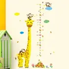 monkey giraffe kid height animal decal decor wall sticker chart measure growt EK