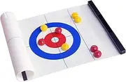 Foldable Mini Curling Table Curling Ball Tabletop Curling Game for Kid Adult Family School Travel Tabletop Culing Game