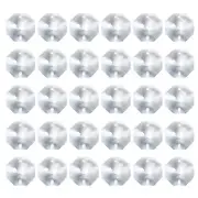 60 Pack K9 Crystal Octagon Beads 2 Holes 20mm Chandelier Prisms Clear