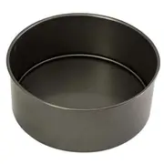 Bakemaster Loose Base Carbon Steel 23cm Round Deep Cake Pan Oven Baking Tin Grey