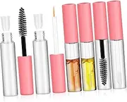 LRXIYODE 6Pcs Empty Cosmetic Containers with Wands Refillable Eyeliner Tubes Mascara Bottles Lip Gloss Dispenser Kits for Travel and Daily Use