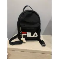 在飛比找蝦皮購物優惠-Fila 韓國限定 鋸齒鞋吊飾 Mini 小後背包 黑色 大