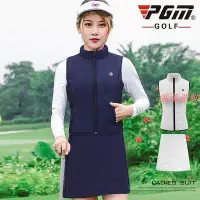 在飛比找Yahoo!奇摩拍賣優惠-新款新品高爾夫女裝套裝 高爾夫球服裝女 夾棉背心馬甲 保曖短