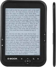 E-book Reader, 6-inch E-reader, Electronic Support Font Zoom/Font Transform/Bookmark/Skip Page/Read Out Loud (8G)