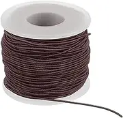 uxcell Elastic String for Bracelet 164 Ft/50 Meter Length 1 mm Dia, 1 Roll Sturdy Stretchy String Cord for Jewelry Making Necklace Beading Craft DIY, Brown