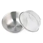 Stainless Steel Drain Mesh Basket Strainer Bowl Rice Sieve Colander Sifter AU