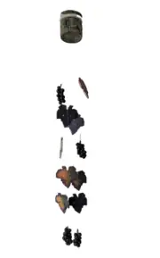 Rosso's Hand Crafted Purple Grapes & Leaves Windchime/Candle Holder, Wind Chimes