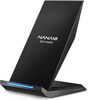 NANAMI Wireless Charger,10W Max Qi Certified Fast Wireless Charging Stand for iPhone 15/14/13/12/11 Pro Max/SE 2/XS Max/XR/X/8,Quick Charge Samsung Galaxy S24 S23 S22 S21 S20 S10 S9,Note 10,Pixel 5,LG