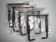 15 PCs Violin Chin Rest Clamps 4/4 Size Black Alloy Fiddle Screws