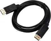 KONTONTY 1.8m Cable Dp to Dp Male to Male for Laptop High Definition Video Audio Signal Transfer