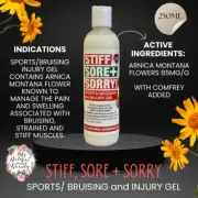 Stiff Sore + Sorry Sports/ Bruising and Injury Gel sprains strains stiff muscles