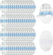 Upgraded Baby Shower Ear Stickers - 100PCS Newborn Waterproof Ear Cap Disposable Ear Covers Ear Protection for Shower Bathing Swimming Surfing Water Sports - Ear Protector, Transparency (5.3 x 8cm for 6-13 years old children)