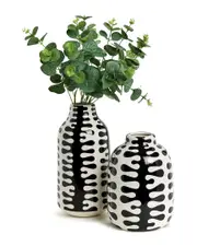 Tozai Set Of 2 Jigsaw Vases
