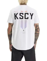 [KSCY] Imperium Dual Curved Tee in Optical White