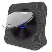 Kecag KC-806 Desktop CD Player with LED Display Bluetooth 5.0 Remote Control FM Radio MP3 Headphone Jack USB - Black