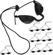 Veemoon 8pcs Eye Protection Shade Soft Blackout Eye Mask for Tanning Bed Light Blocking Goggles Office and Travel