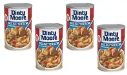 4 Big Cans DINTY MOORE Beef Stew Tasty Beef Carrots Potatoes & Gravy Size 38 oz
