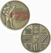 Put On The Full Armor of God Challenge Coin Ephesians 6:10-20