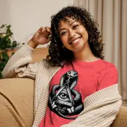Snake Shirt, Snake T-Shirt for women, Third eye snake shirt,