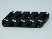 Bass bridge 5 strings for fanned scale multiscale by Nova Guitar Parts