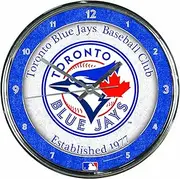 MLB Toronto Blue Jays Chrome Clock