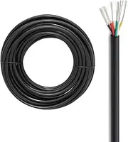 16/14 Gauge Wire 6-core Tinned Copper Electrical Wire Flame Retardant PVC Sheathed Cable Suitable for Industrial Equipment Audio Systems and Electronic Equipment Wiring(200FT(61M),16awg-6c)