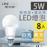 在飛比找遠傳friDay購物優惠-美克斯UNIMAX 5W LED燈泡 球泡燈 E27 節能 