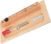 KICHOUSE 1 Set Wooden Screwdriver Board Safe Educational for Years Develops Fine Motor Skills Hand Eye Coordination Curious Boys Learning Tool for Preschoolers