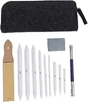 LALAFINA 19Pcs Sketching Drawing Kit with Blending Stumps Art Tools for Students and Artists for School Classroom Outdoor Sketching