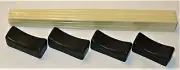 New Sia Collection Elegant Chopstick & Rest Set~16 White Chopsticks*4 Black Rest