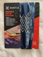 XERTIA Unisex Neck Gaiter Coolmax Moisture Wicking Fabric Machine Washable blue