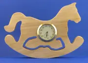 Rocking Horse Mini Clock - Hand cut w/ choice of insert