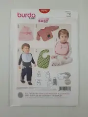 Burda Sewing Pattern 9395 Infant Toddler Bibs 5 styles Pattern Size 45"-55" NEW