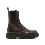 [Brunello Cucinelli] Brunello Cucinelli Lace-up Platform Combat Boots 40 IT BROWN