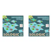 8pc Djeco Impossible Ocean Puzzle Challenges Board Game Logic Play Set 6y+