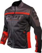 Shot Softshell Lite 2.0 Motocross Jacket, black-red, Size 2XL for Men Black Red