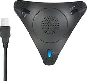 Daseeme USB Conference Computer Microphone VOIP Omnidectional Desktop Wed Microphone Built-in Speaker Support Control Mute Function Plug & Play for PC Laptop Office Meeting Video Conference