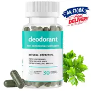 Body Deodorizing Supplement - Chlorophyll Capsules, Body Odor & Gut Support HOT