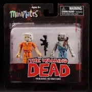 New - The Walking Dead - Minimates - Series 3 - Prison Hershel & Farmer Zombie
