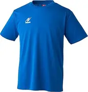 [NITTAKU] Table Tennis Short Sleeve Shirt, Unisex, Sweat Absorbent, Quick Drying, Lightweight, Dry T-Shirt, Blue