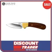 Tassie Tiger Fixed Blade Skinning Hunting Knife Wooden Handle 76mm 9CR Steel