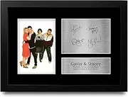 HWC Trading FR A4 Mathew Horne & Joanna Page Gavin & Stacey Gifts Printed Signed Autograph Picture for TV Show Fans - A4 Framed