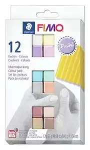 Fimo Professional Soft Polymer Clay 12/Pkg-Pastel