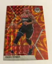 2019/20 Panini Mosaic ORANGE REACTIVE Prizm ISAIAH THOMAS Wizards #152