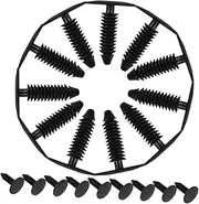 Beatifufu Christmas Tree Shape Auto Retainer Clips Black Nylon Car Body Clips 30pcs Set