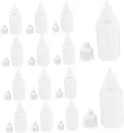 Zerodeko 50pcs Squeeze Dropper Bottles Leakproof Plastic Containers with Screw Caps for Essential Oils Eye Drops and DIY Projects for Travel and Storage