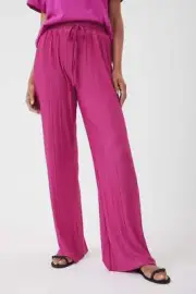 DECJUBA Stacey Plisse Pant Size L New With Tags RRP $109.95