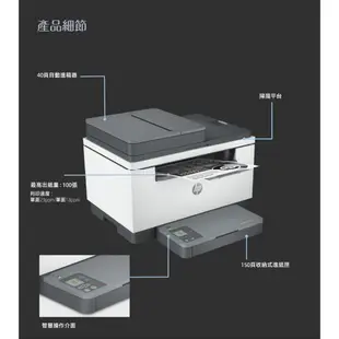 HP 惠普 LaserJet M236SDW 多功能 黑白 雷射 事務機 印表機 雙面列印 HP Smart