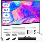 MOOKA Projector Screen with Stand-100 inch, Portable Indoor Outdoor