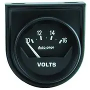 Autometer Voltmeter - 2 1/16 Inch, Short Sweep, 10 - 16V, AU2362